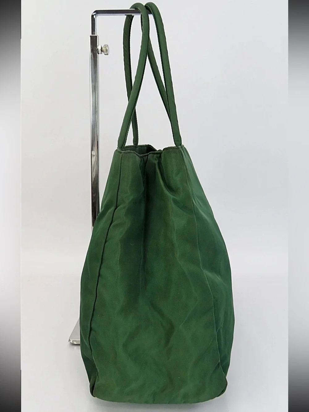 Prada Green Nylon Tote Bag
